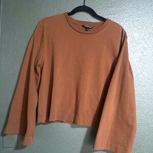 Banana Republic Boxy Heavy Cotton Tshirt Long Sleeve